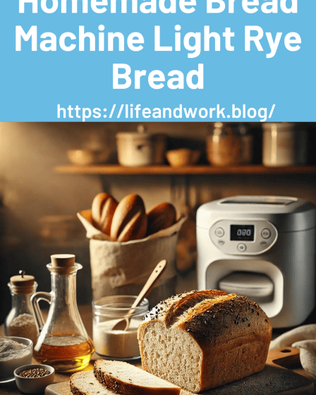 Homemade Bread Machine Light Rye Bread