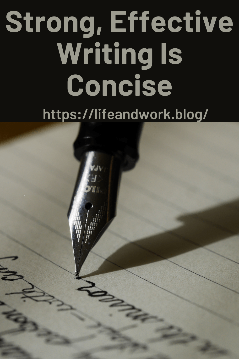 Quote - Strong, Effective Writing Is Concise
