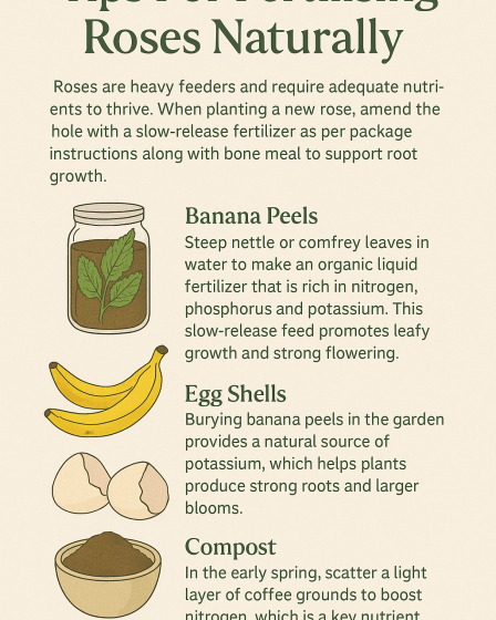 Tips For Fertilizing Roses Naturally