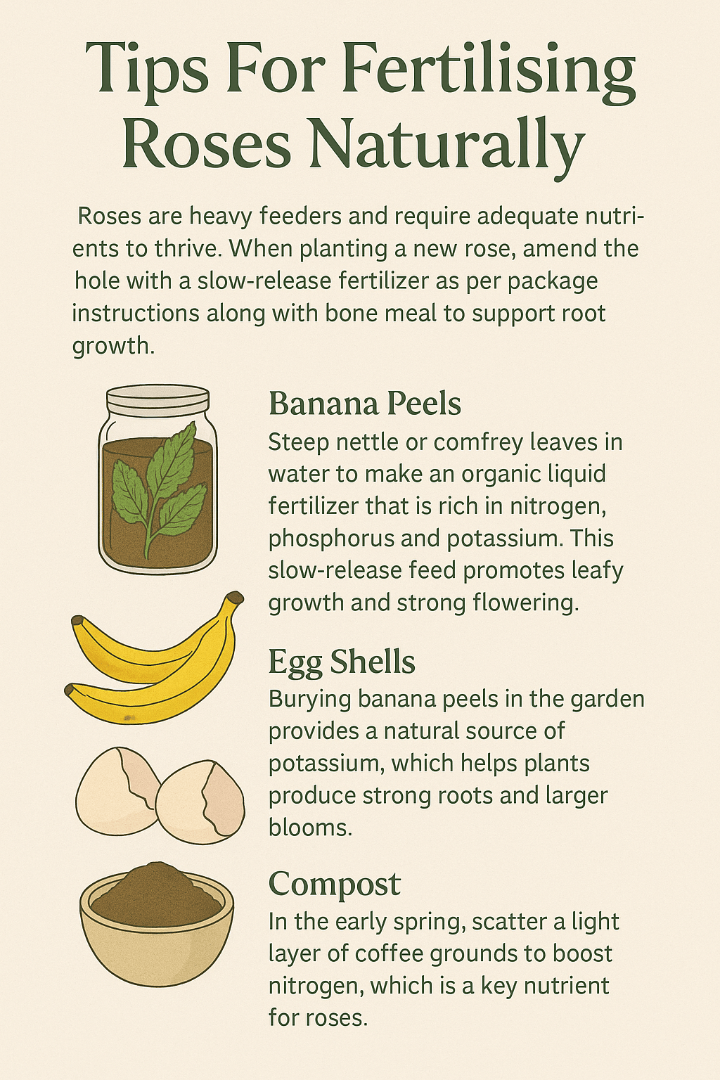 Tips For Fertilizing Roses Naturally