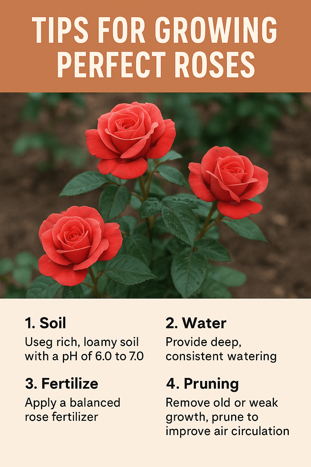 Tips For Growing Perfect Roses