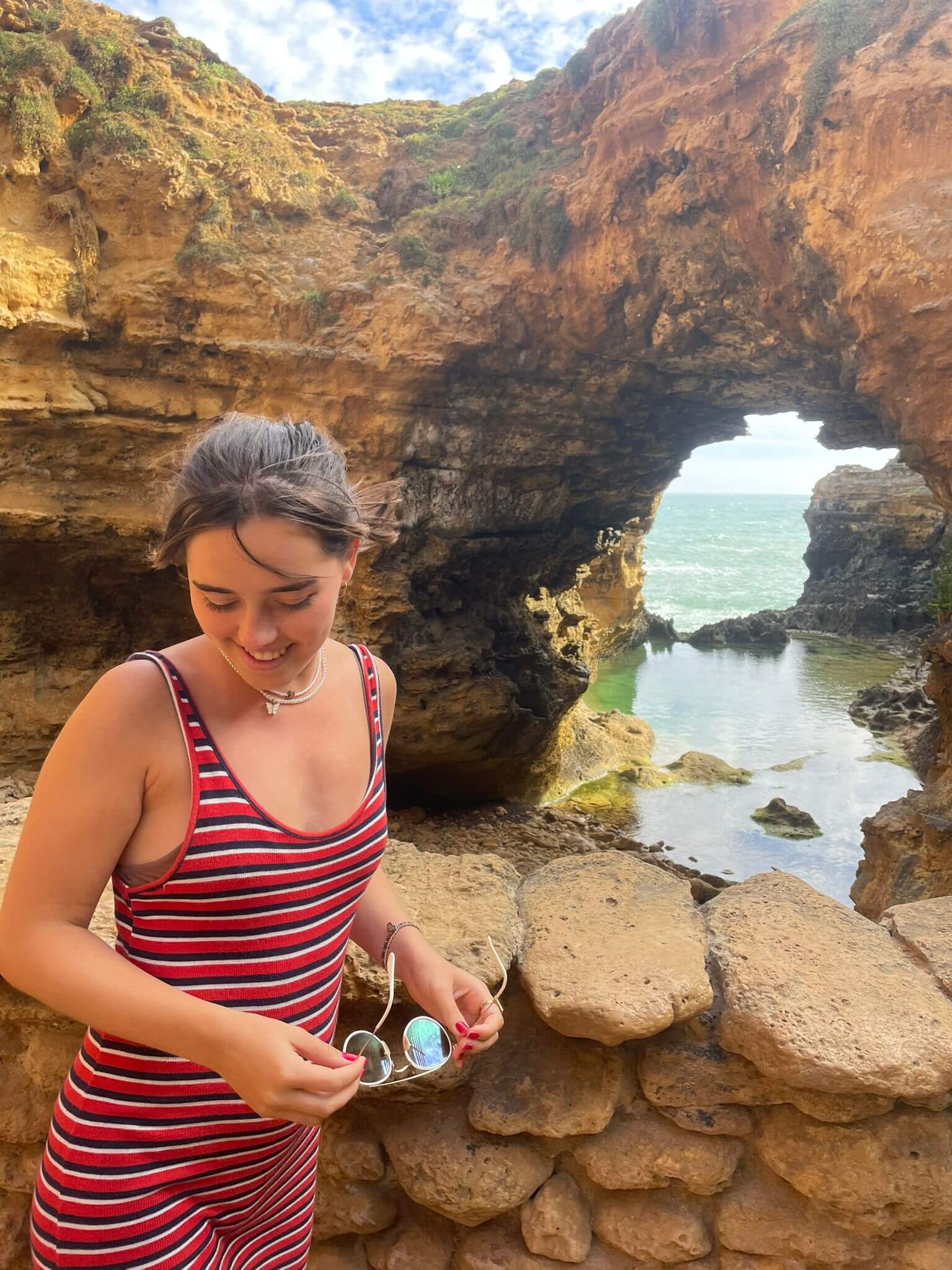 The Grotto rock pool formation on the Great Ocean Road itinerary in Australia