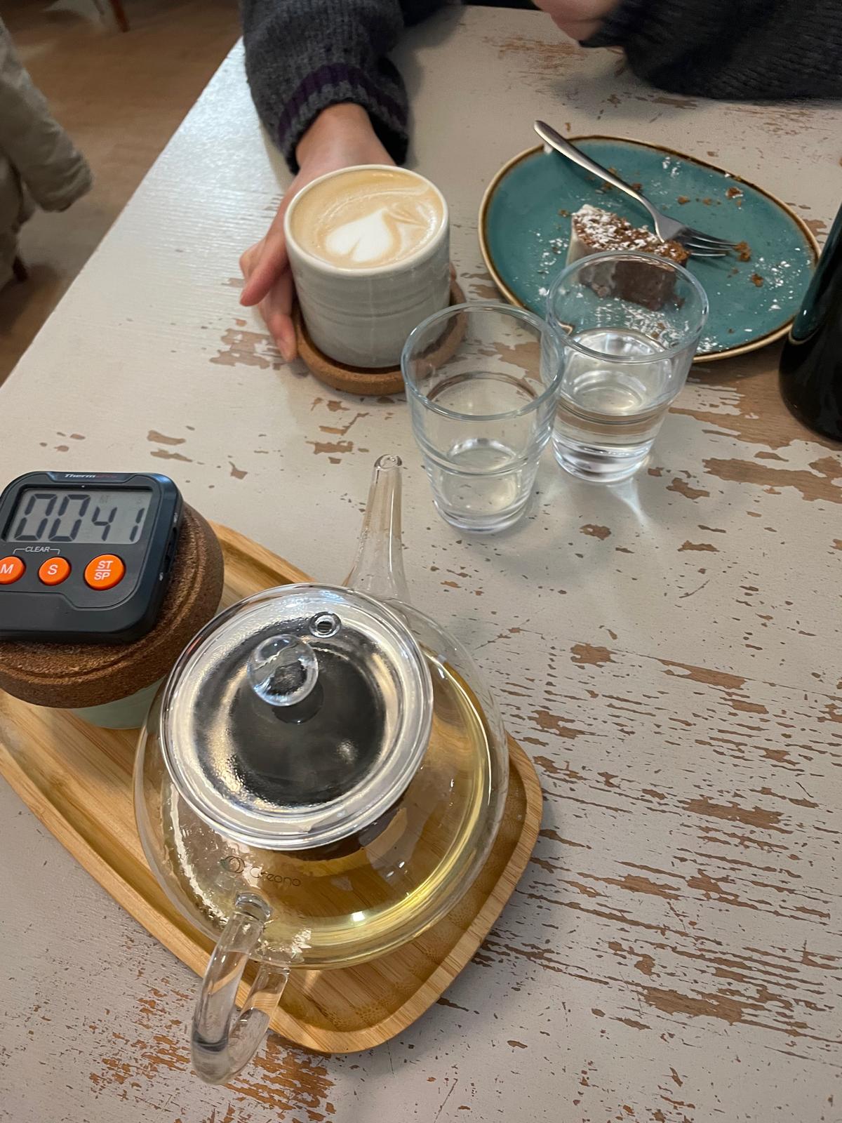 Aesthetic coffee café in Innsbruck Austria with specialty coffee and pastries