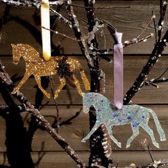 trotting horse Christmas decoration