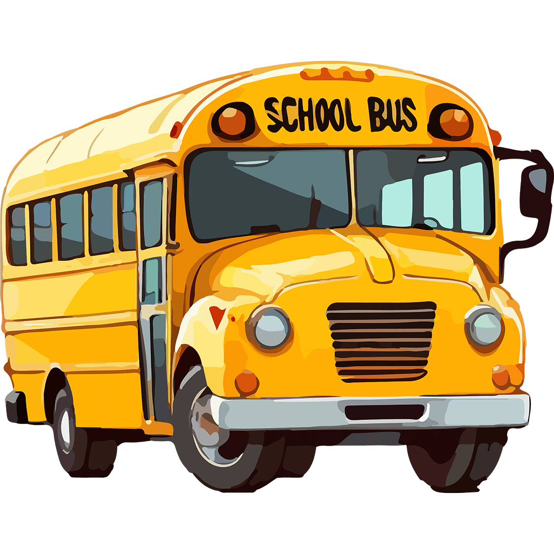 school bus little angel little devil
