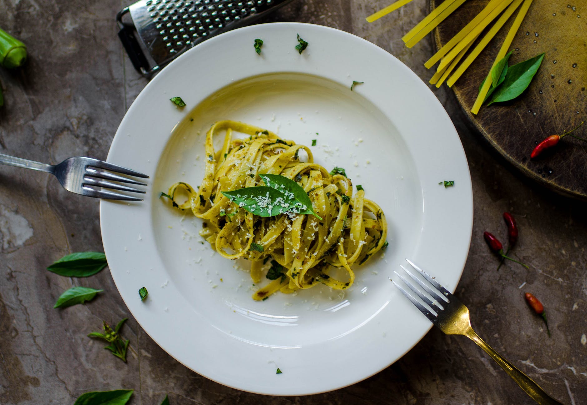 pasta with parmesan