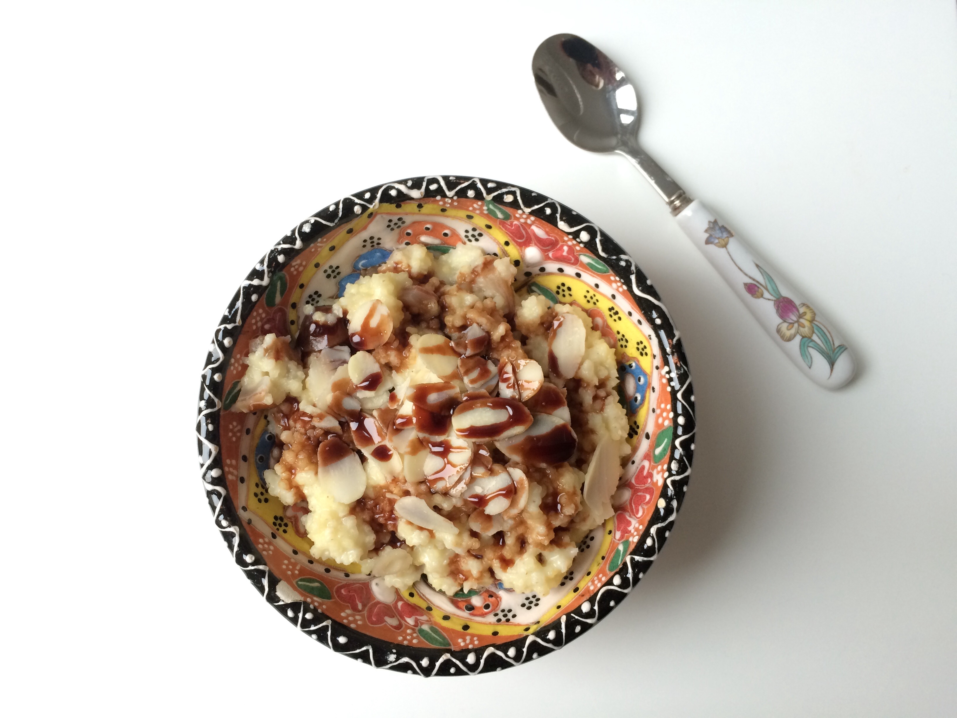 Millet Porridge with Coconut, Dates and Almonds
