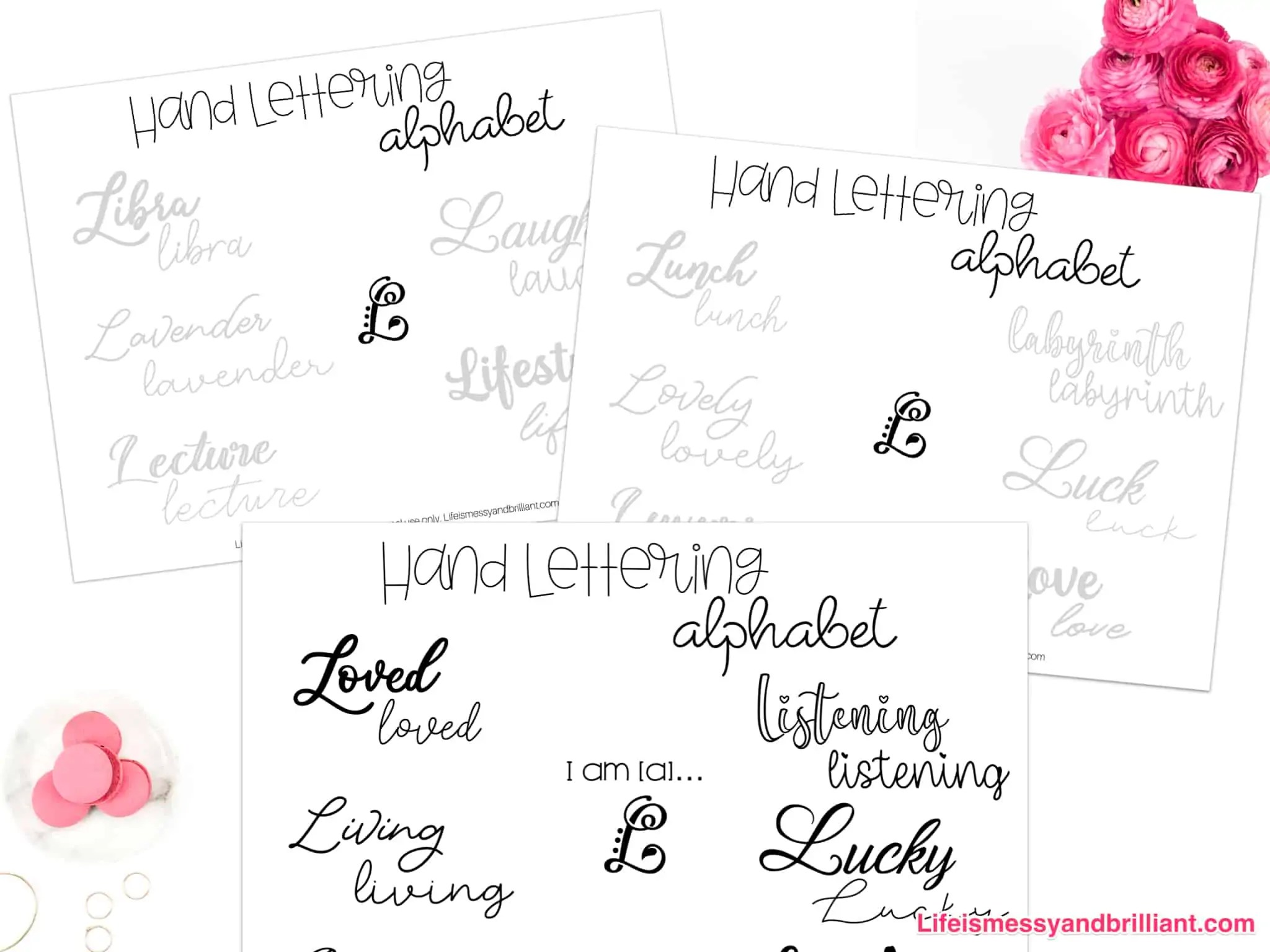 letter l hand lettering practice sheets hand lettering worksheets