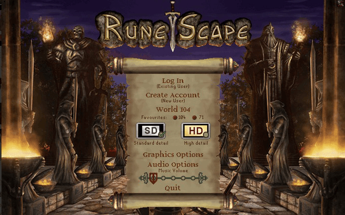 RuneScape HD Client from 2006
