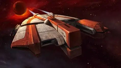 The Ebon Hawk starship from Star Wars Knights of the Old Republic, featured as the top pick in my LEGO Star Wars dream set list.