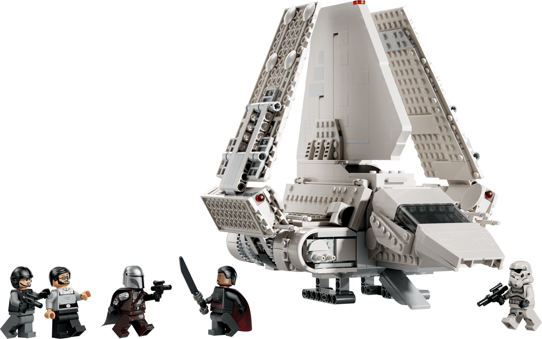 LEGO Star Wars 2026 Imperial Lambda-Class Shuttle set with minifigures
