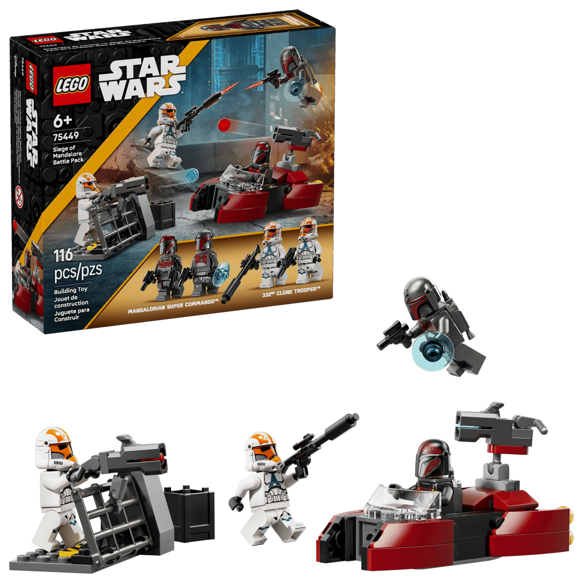 LEGO Star Wars 2026 Siege of Mandalore Battle Pack with Clone Troopers and Mandalorian Super Commandos