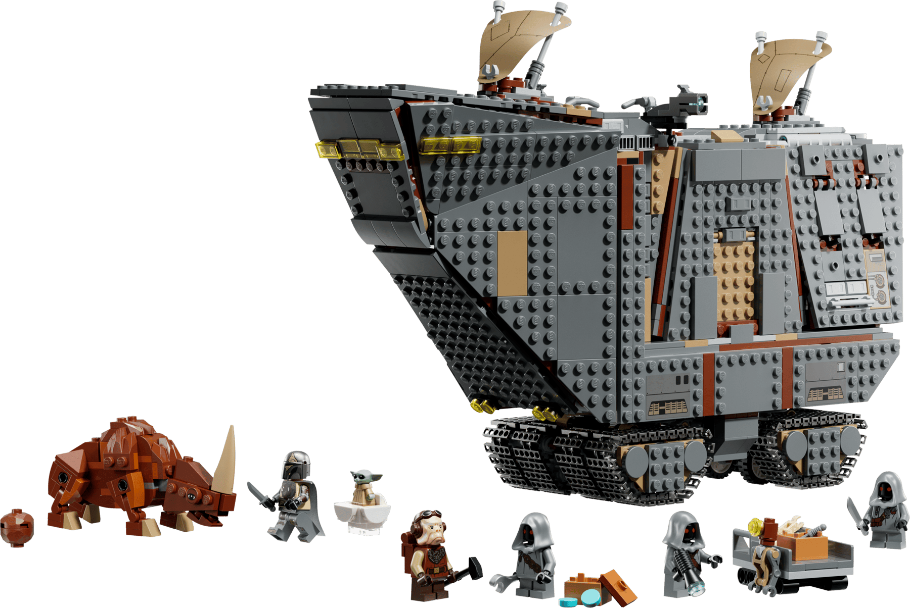 LEGO Star Wars 2026 Offworld Sandcrawler and Mudhorn set with minifigures