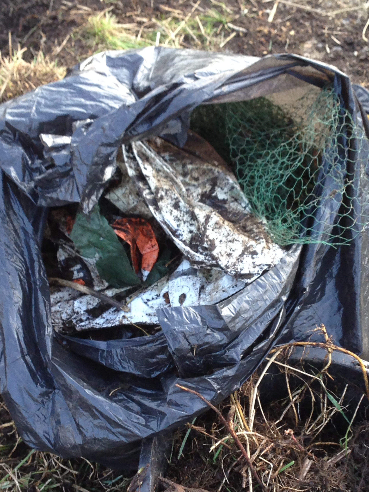 It wasn't only weed roots that came out of the ground