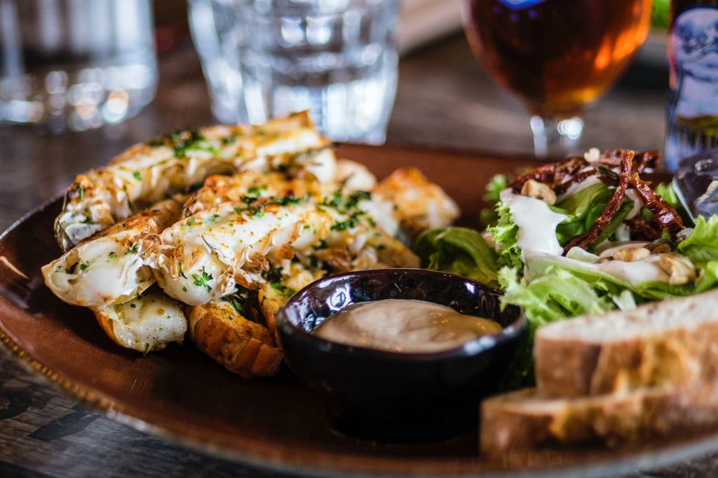 plate of seafood
