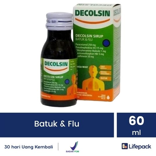 Jangan melulu minum obat apotek, obat alami sakit kepala juga ampuh, lho! Decolsin Sirup 60 Ml Obat Flu Demam Sakit Kepala Lifepack Lifepack Id