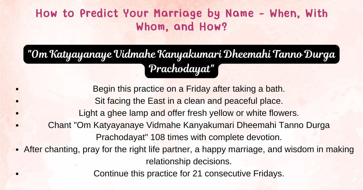 How to Predict Your Marriage by Name – When, With Whom, and How?