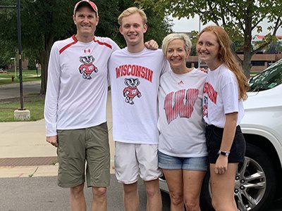 Eric Biegansky and his family