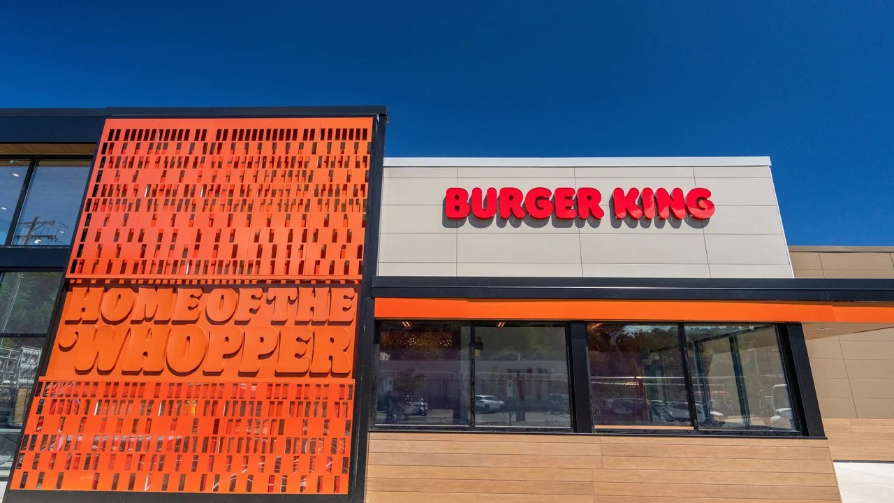 Burger King's new store design, Sizzle, features lots of Whopper branding