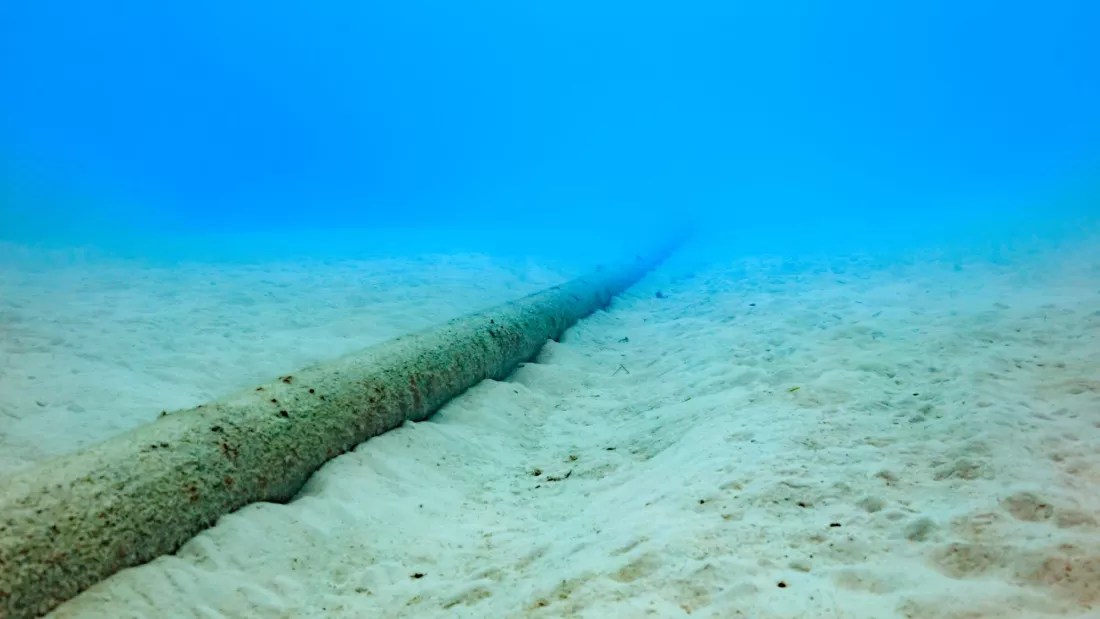 Cable on the Pacific bed