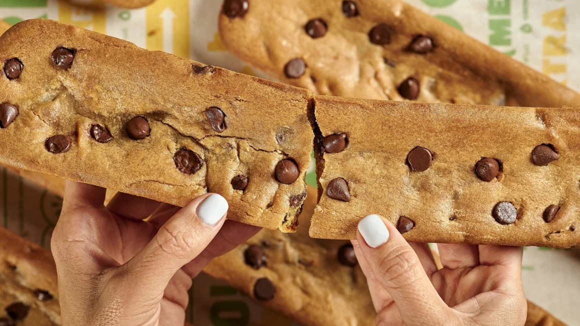 Footlong cookies have returned to Subway's menus nationwide