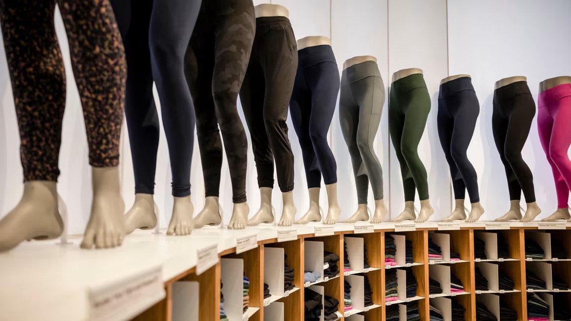 Lululemon store displaying pants