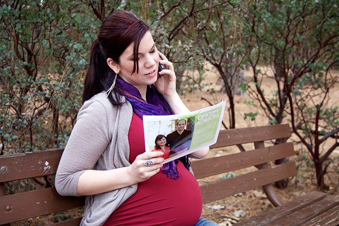 Hispanic pregnant woman