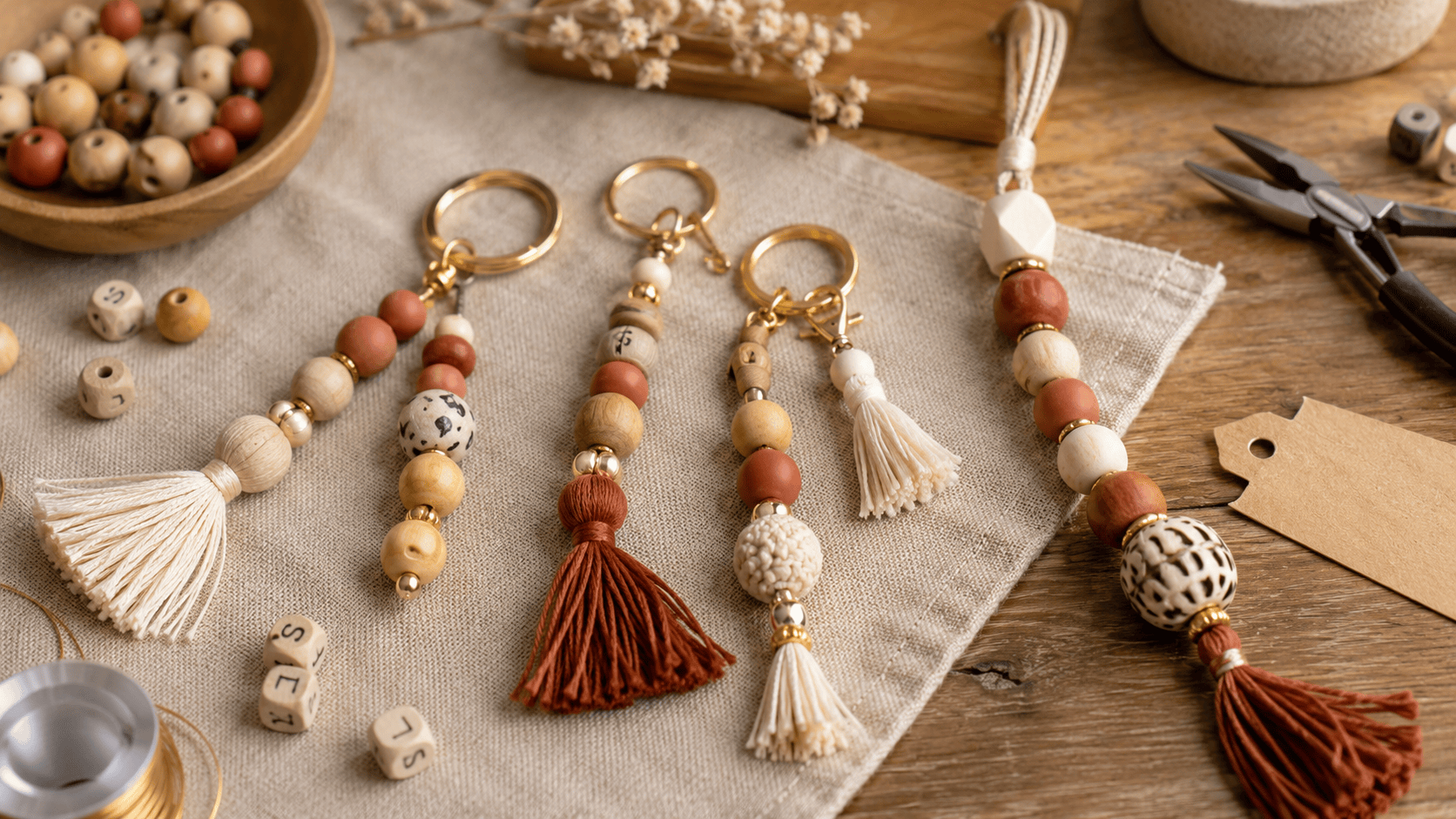 Beaded Keychains and Car Charms You Can Make, Gift, or Sell