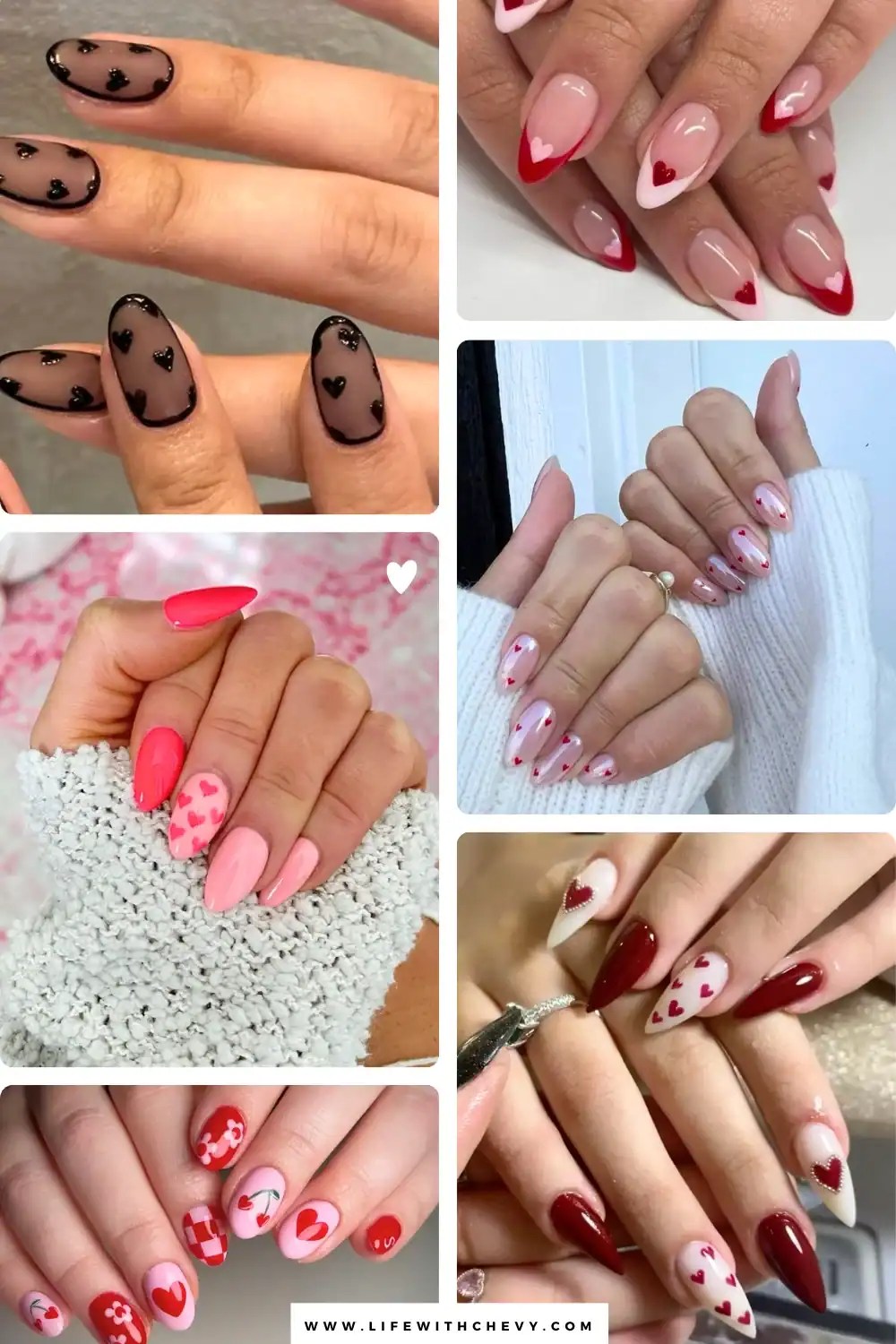 simple valentines day nails