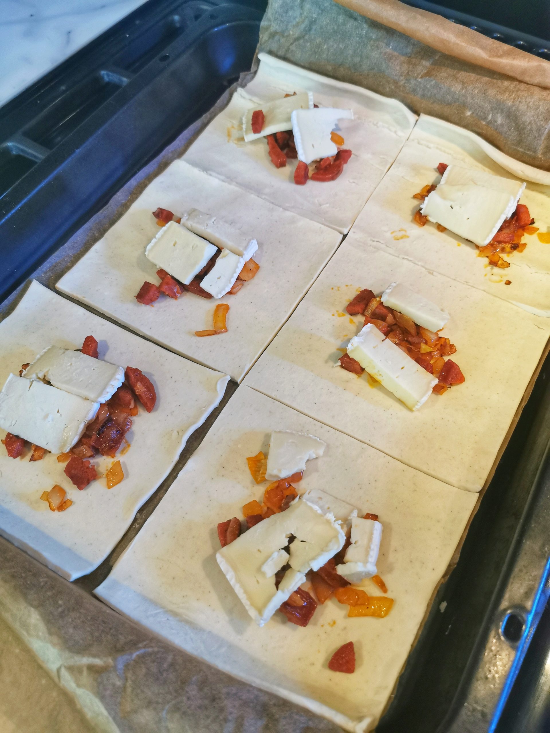 Chorizo Brie Parcels