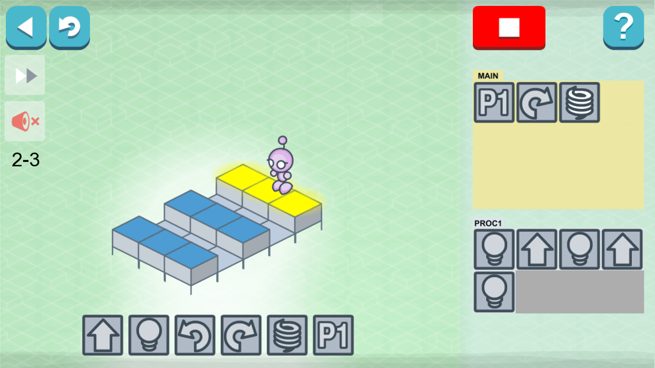 Tic tac toe game ; Lightbot