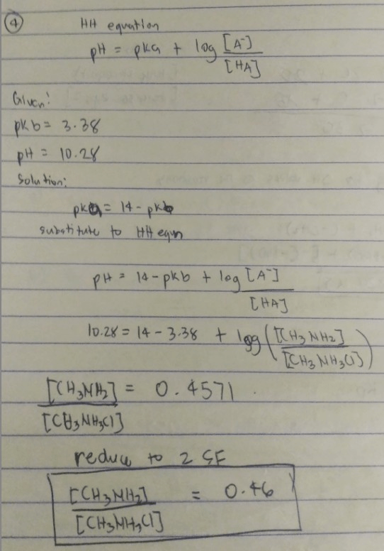 Calculate The Ratio Of Ch 3nh 2 To Ch 3nh 3cl Chegg CHNH HO CHNH OH pKb330. Calculate The Ratio Of Ch 3nh 2 To Ch 3nh 3cl Chegg 12Correct answer to the question Calculate the ratio of ch3nh2 to ch3nh3cl required to create a buffer with ph 1012.