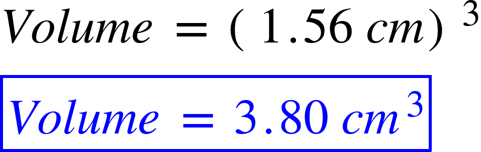 Solved A Small Cube Of Aluminum Measures 15 6 Mathrm Mm On A Side And Weighs 10 25 Mathrm G What Is The Density O 3 and is given in their chart on the activity sheet.