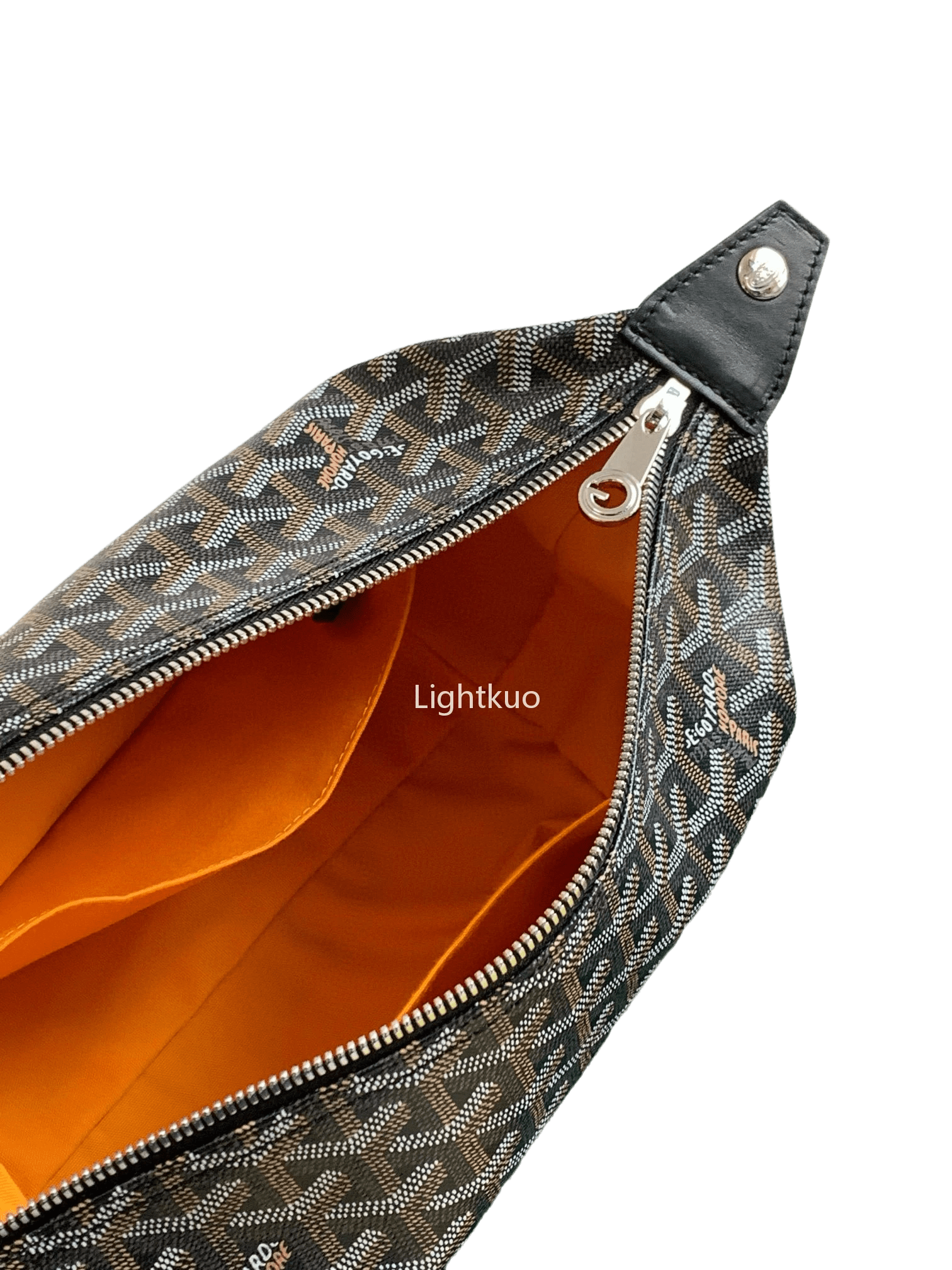 goyard boeing 25 trousse canvas bag black