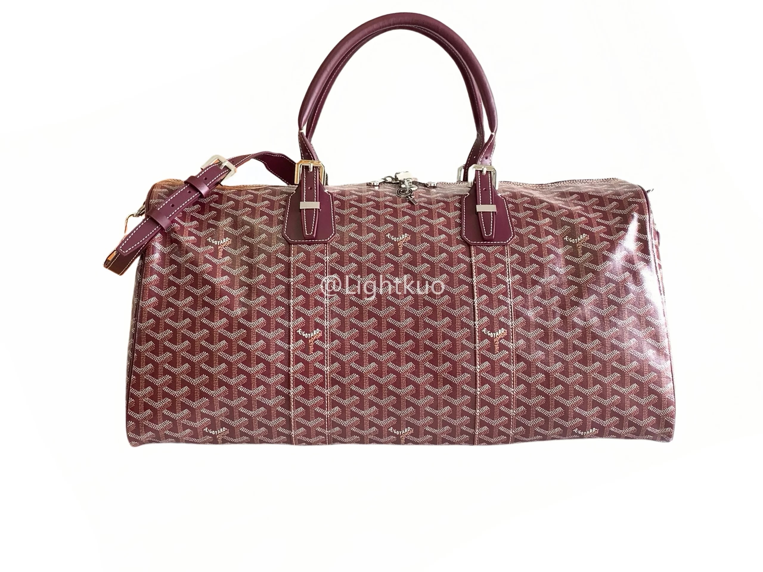 Goyard Boston Bag Burgundy