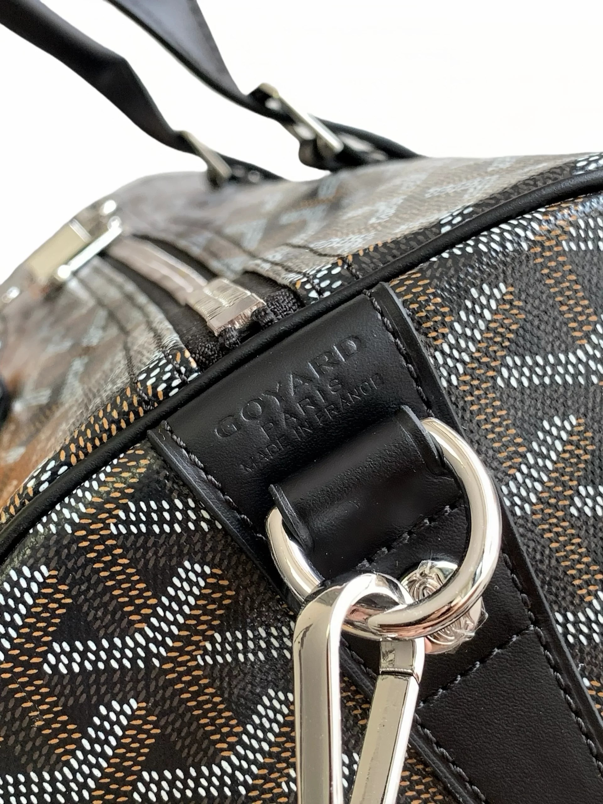 Goyard ブラック バケットバッグ Goyard バケットバッグ ブラック/グレー - メルカリ