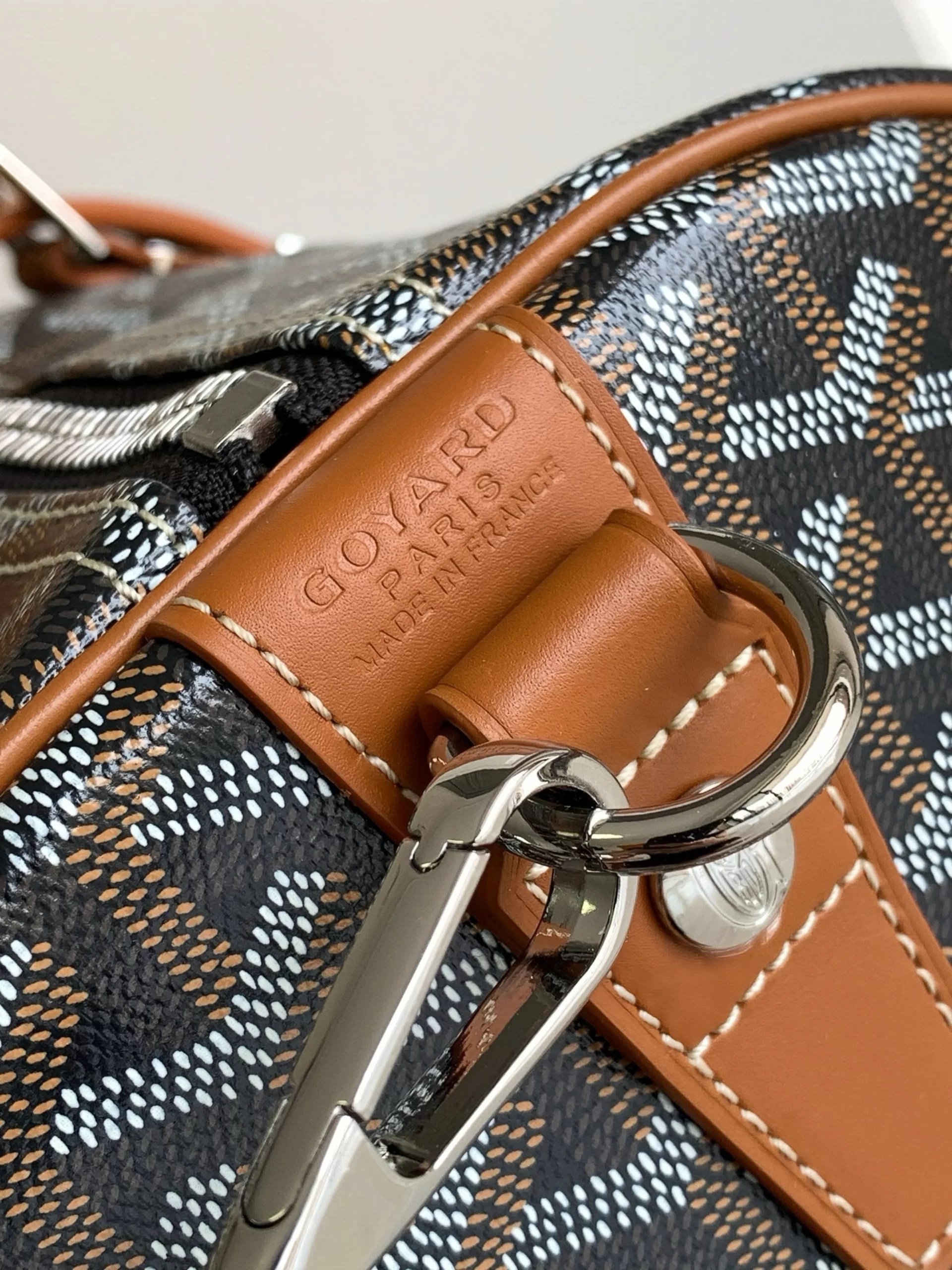 Goyard Boston Bag Black & Tan