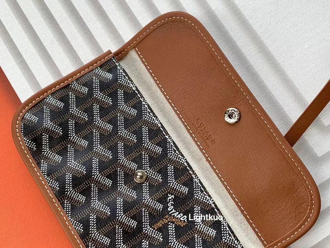 Goyard Anjou PM Bag - Black & Tan