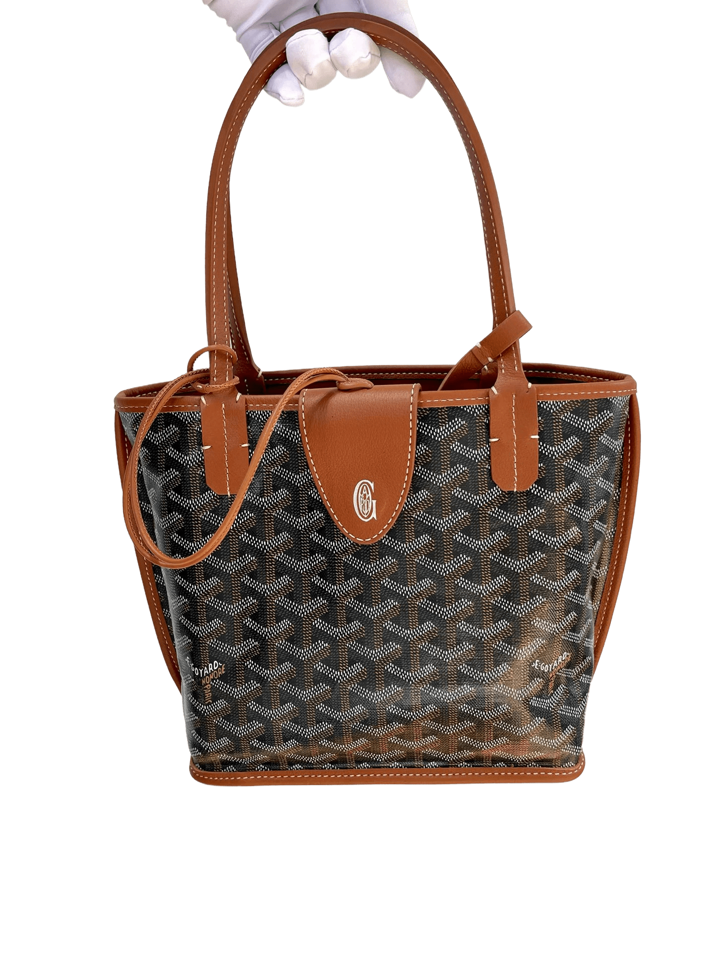 Goyard Anjou Mini Bag - Black & Tan