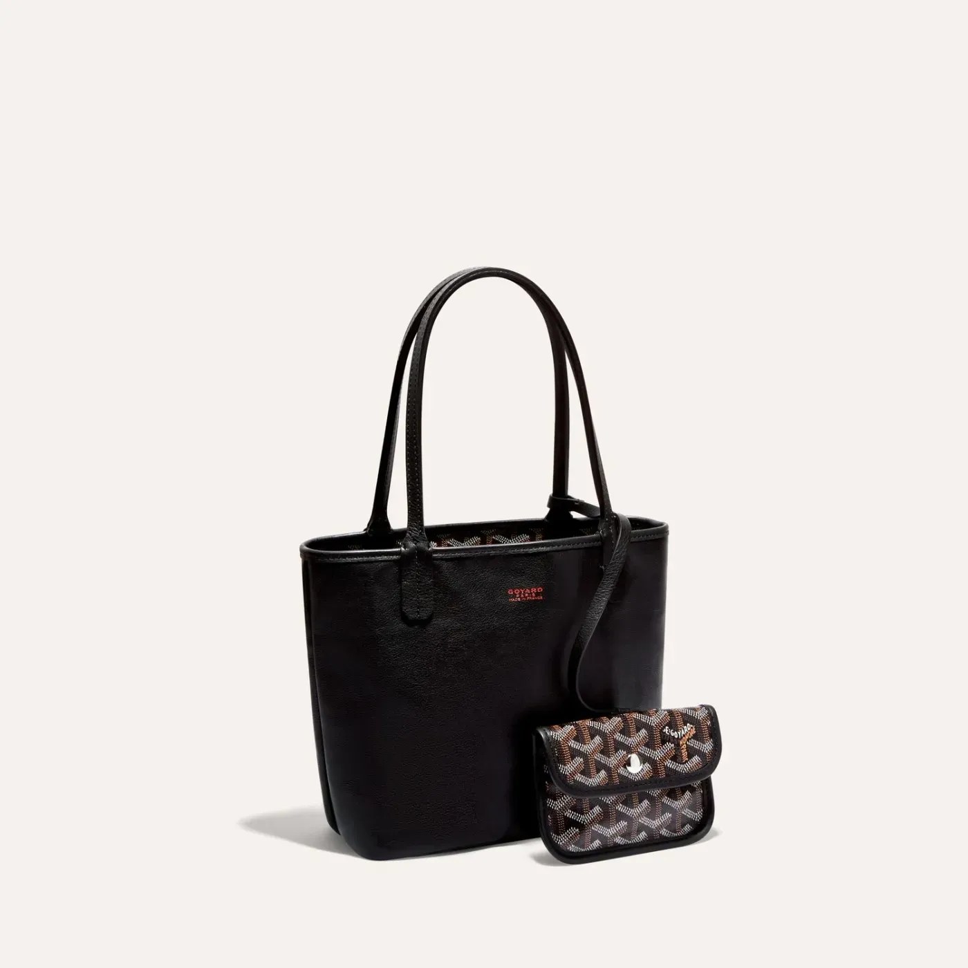 希少品◆GOYARD◆ゴヤール Anjou Mini Bag Black Tan バッグ NEW Goyard Mini Anjou Black and Tan Bag Tote Double Sided