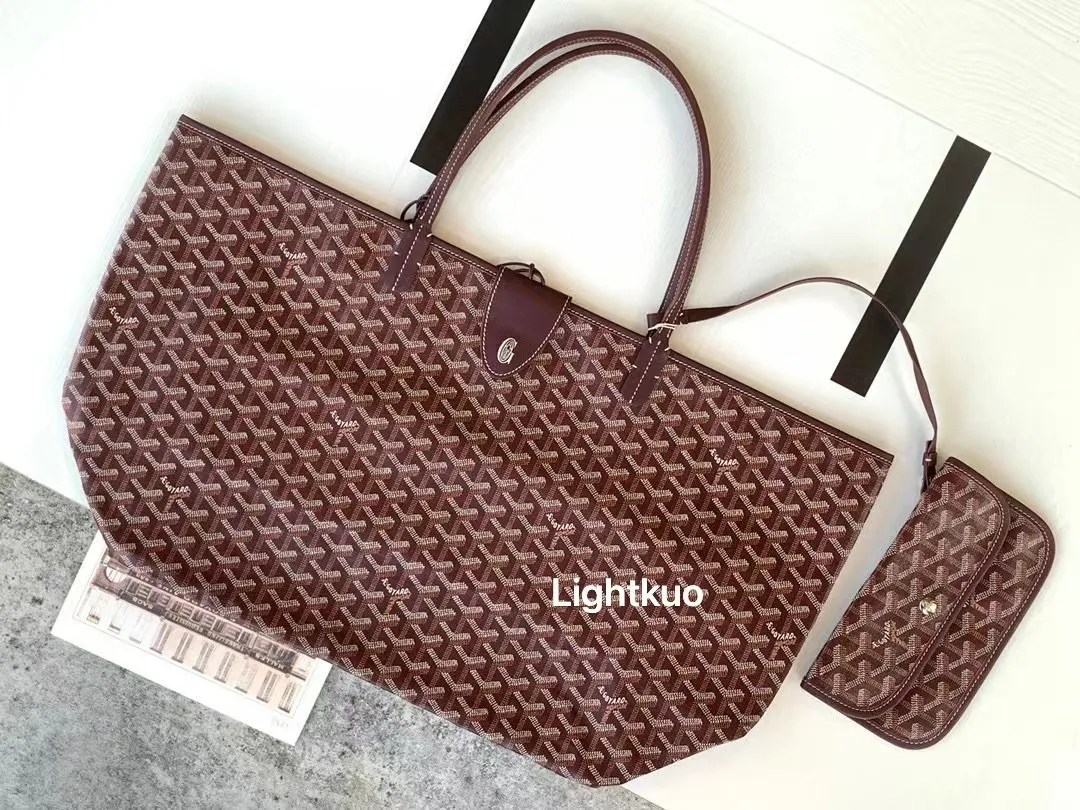 Goyard Saint Louis GM Bag - Burgundy