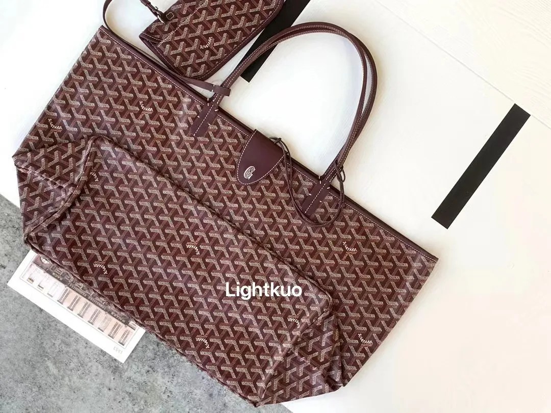 Goyard Saint Louis GM Bag - Burgundy