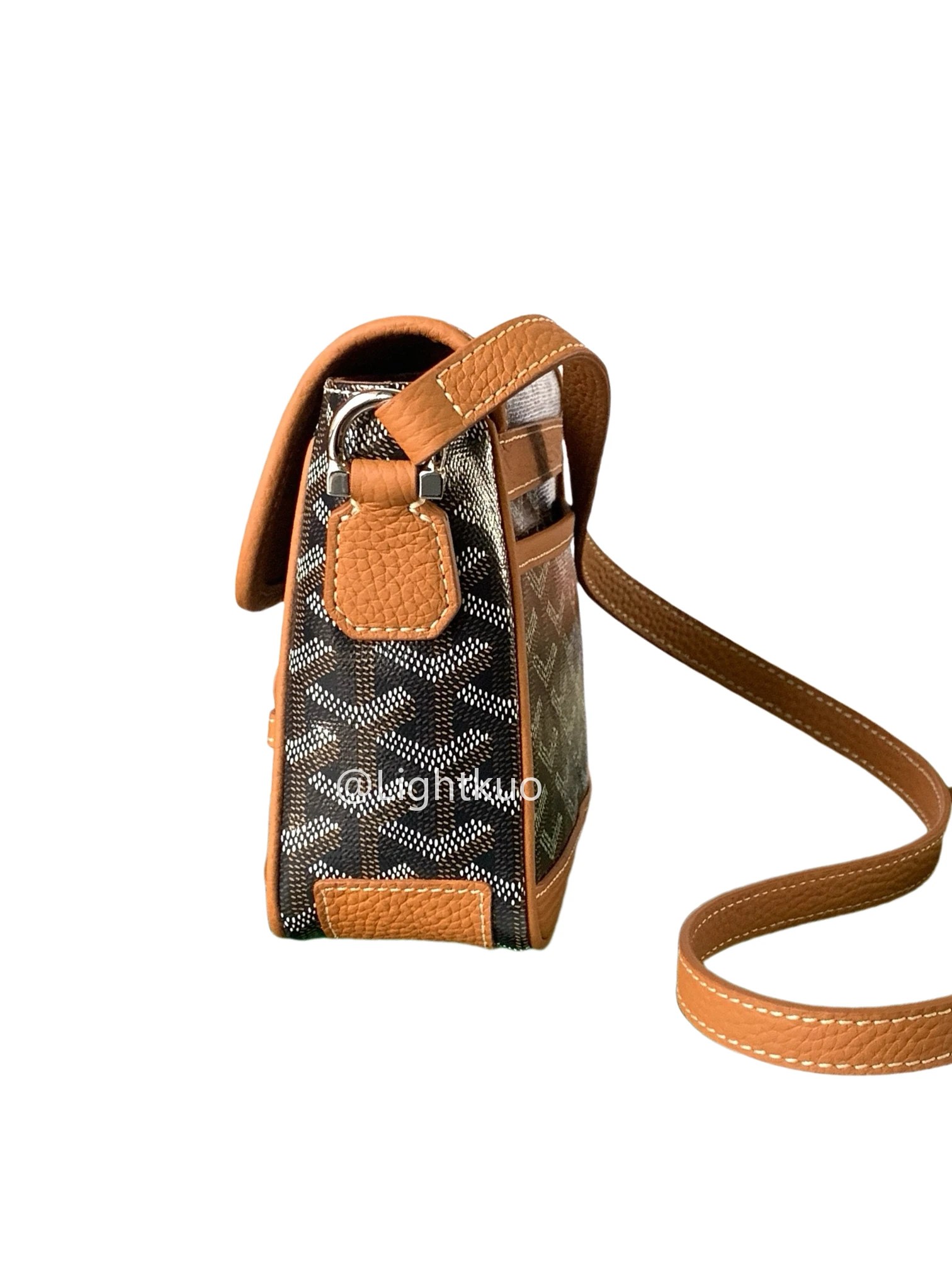 Goyard Grand Bleu Shoulder Bag - Black&Tan