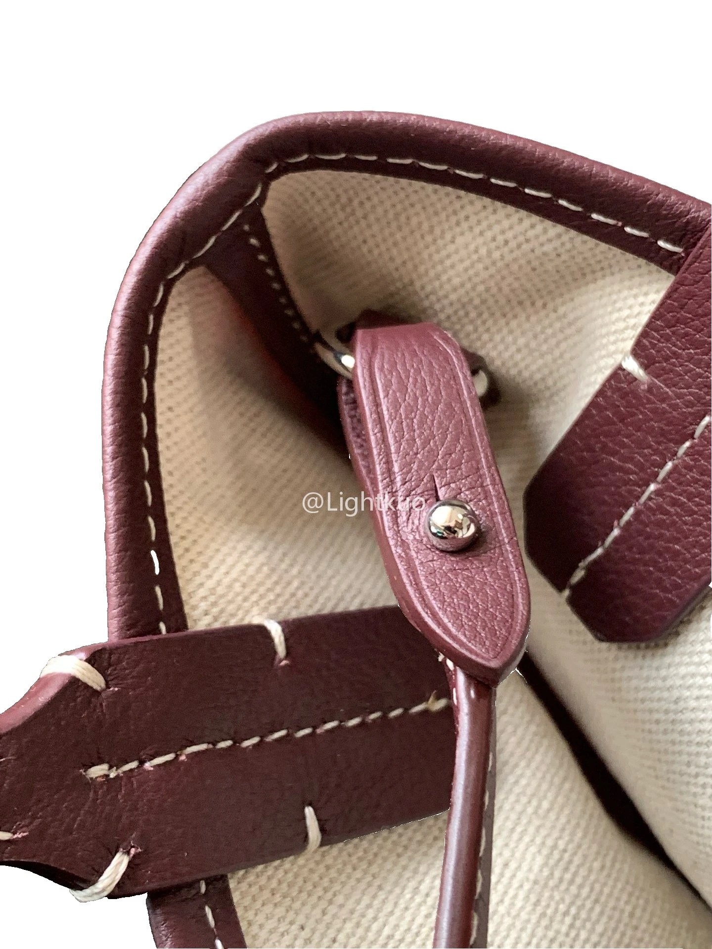 Goyard Poitiers Bag Burgundy