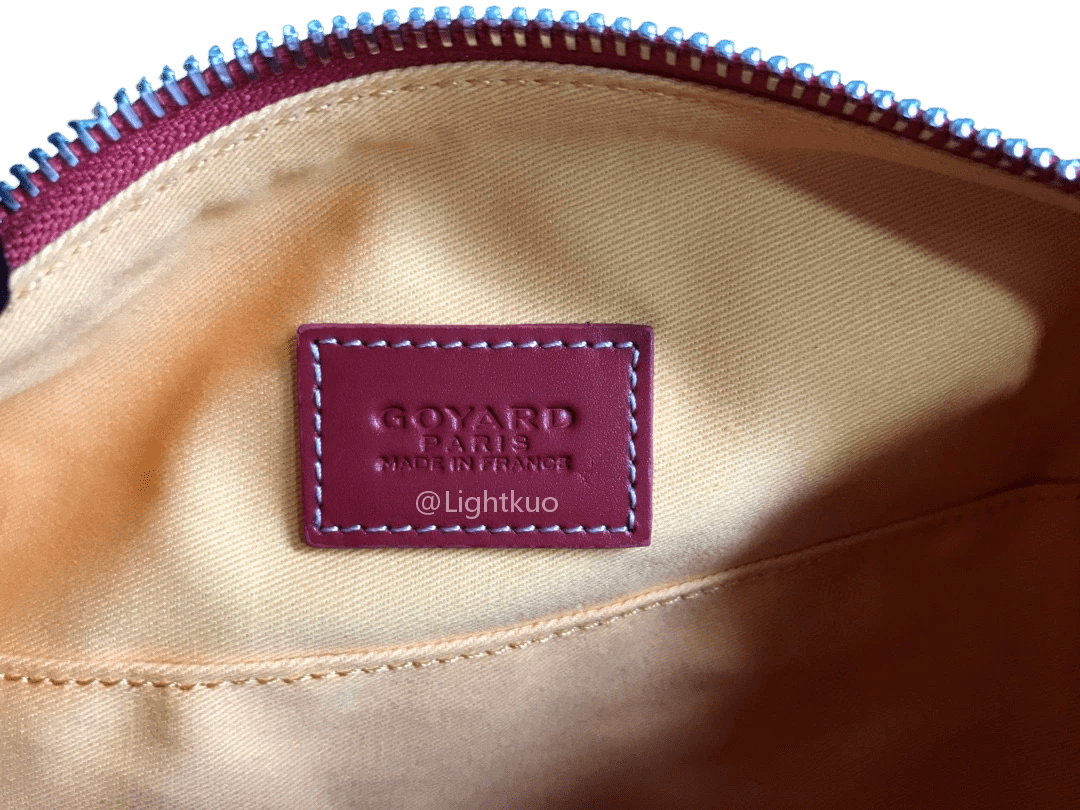 Goyard Boeing 25 Trousse Canvas Bag Red