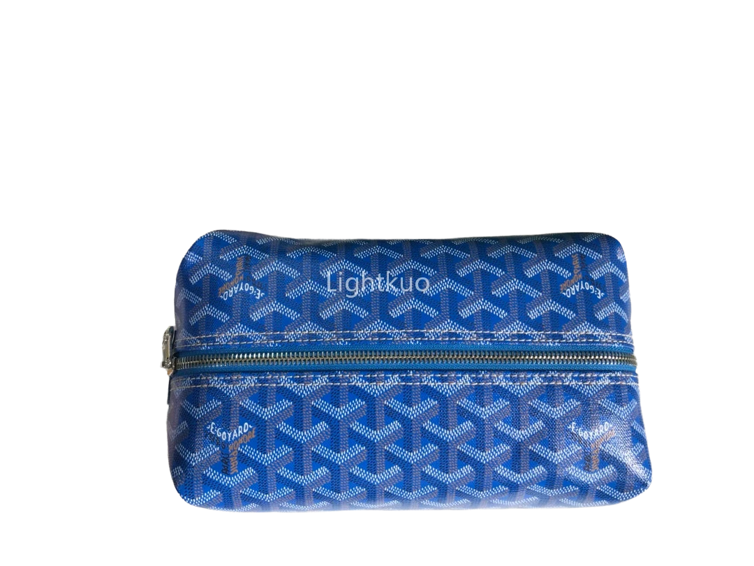 Goyard Boeing 25 Trousse Canvas Bag Sky Blue