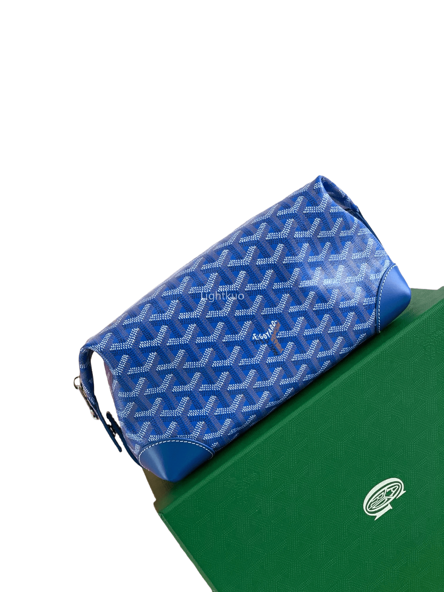 Goyard Boeing 25 Trousse Canvas Bag Sky Blue