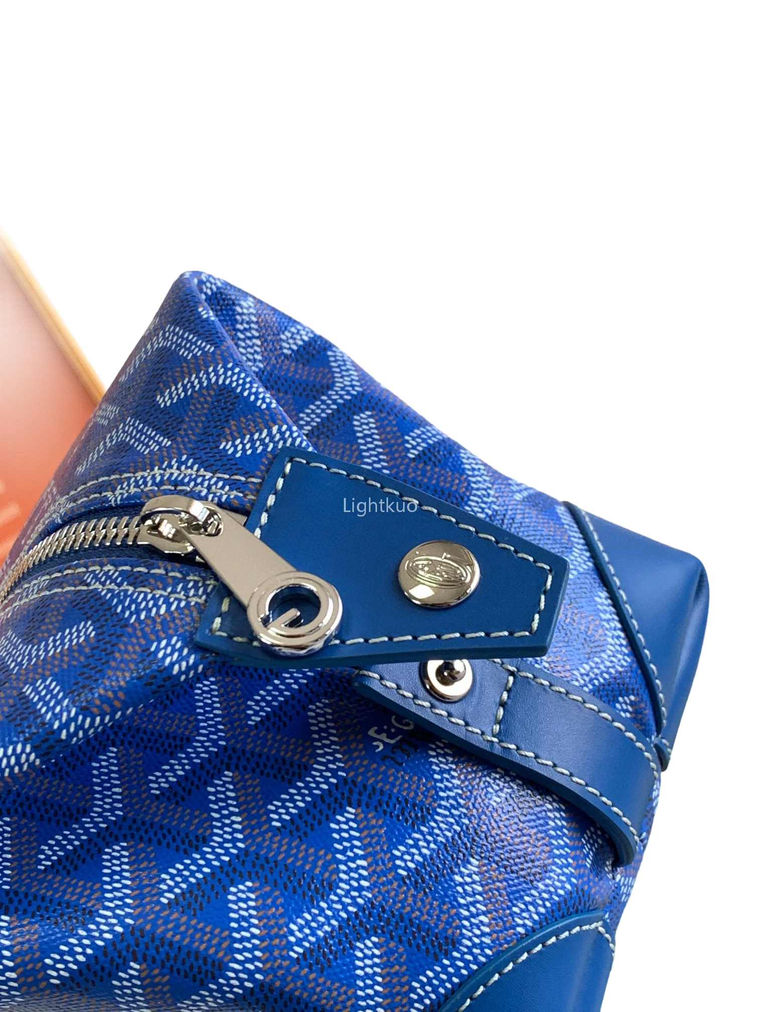 Goyard Boeing 25 Trousse Canvas Bag Sky Blue