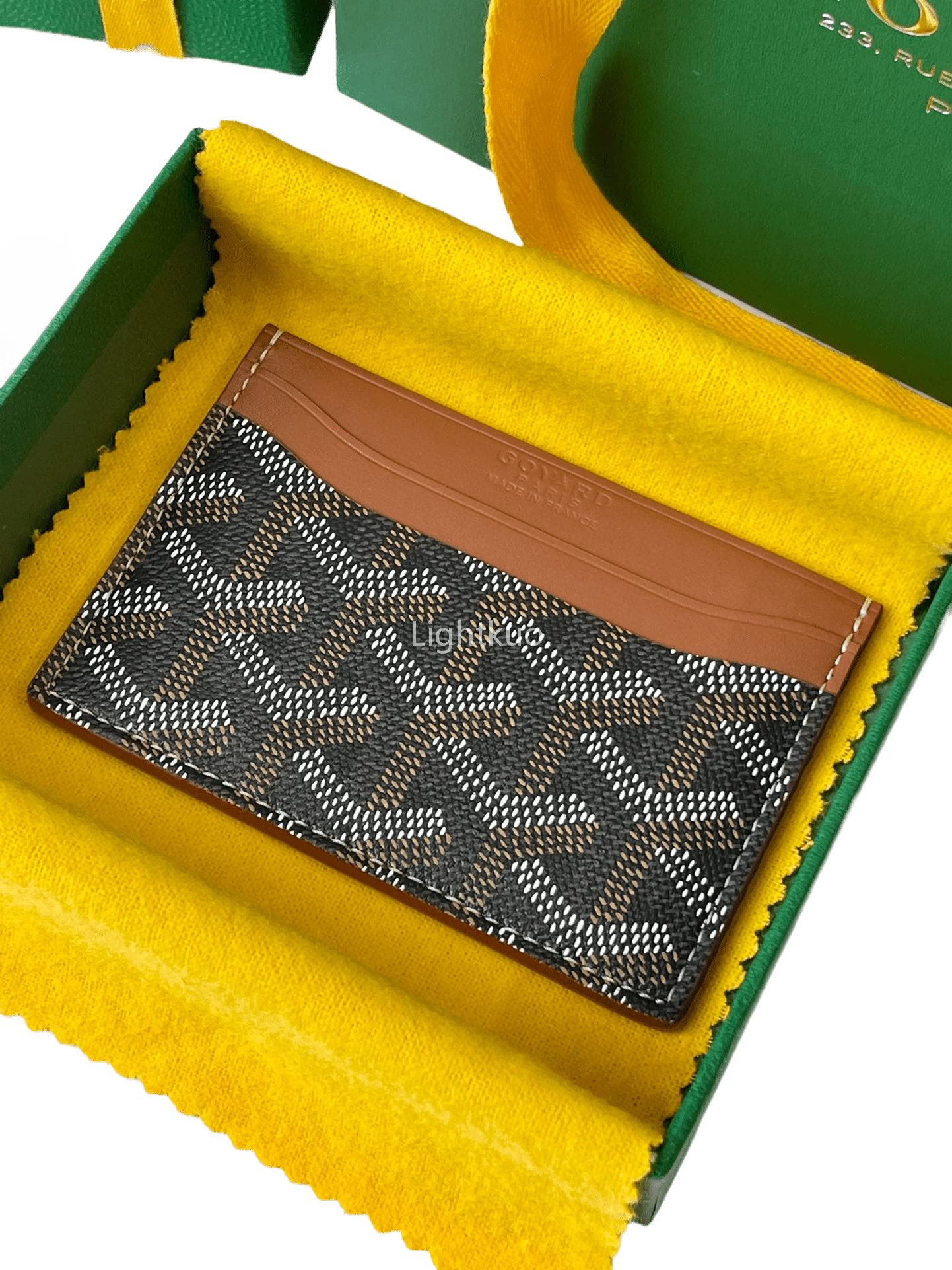 Goyard Saint-Sulpice Card Wallet Black & Tan