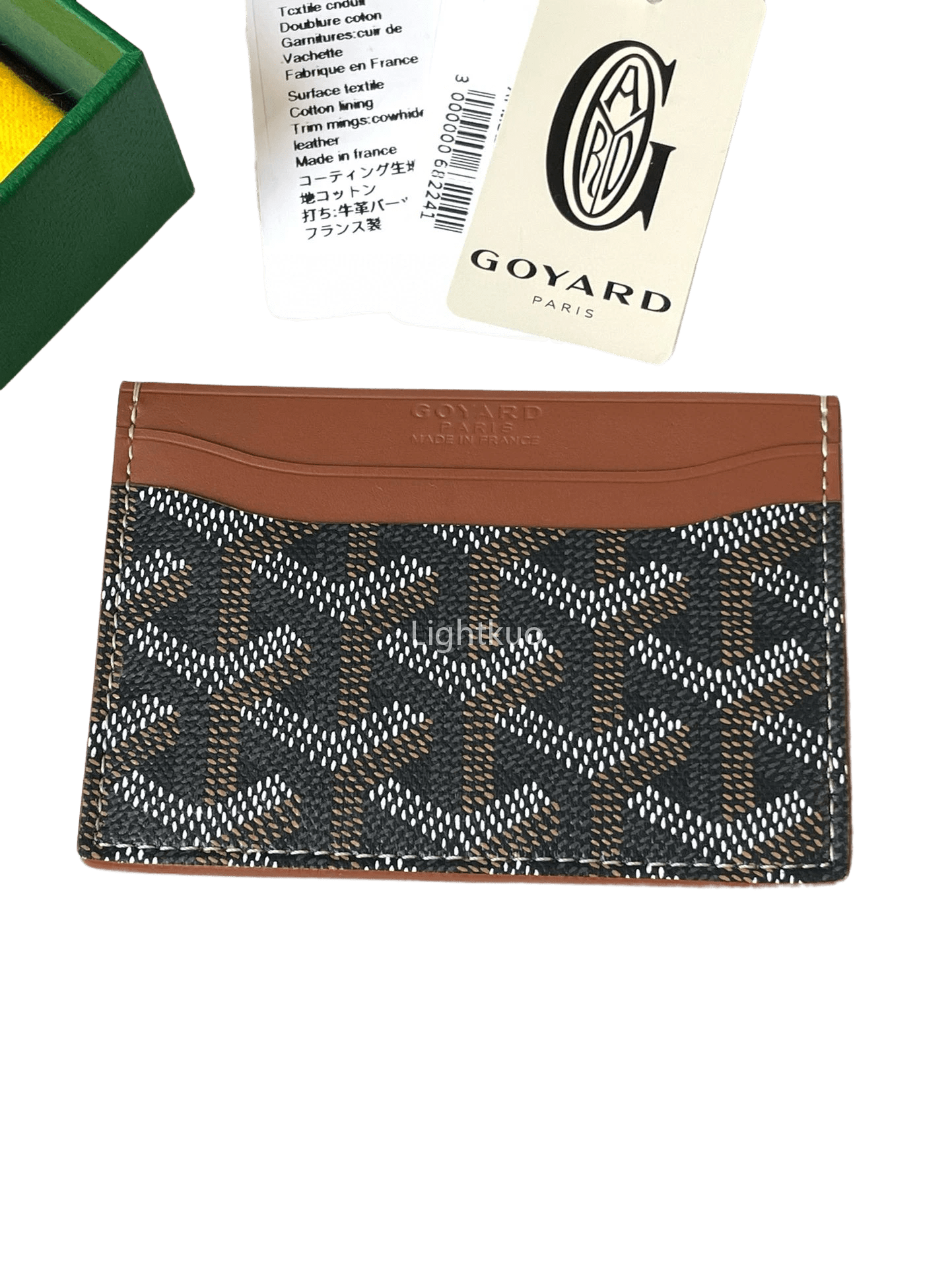 Goyard Saint-Sulpice Card Wallet Black & Tan